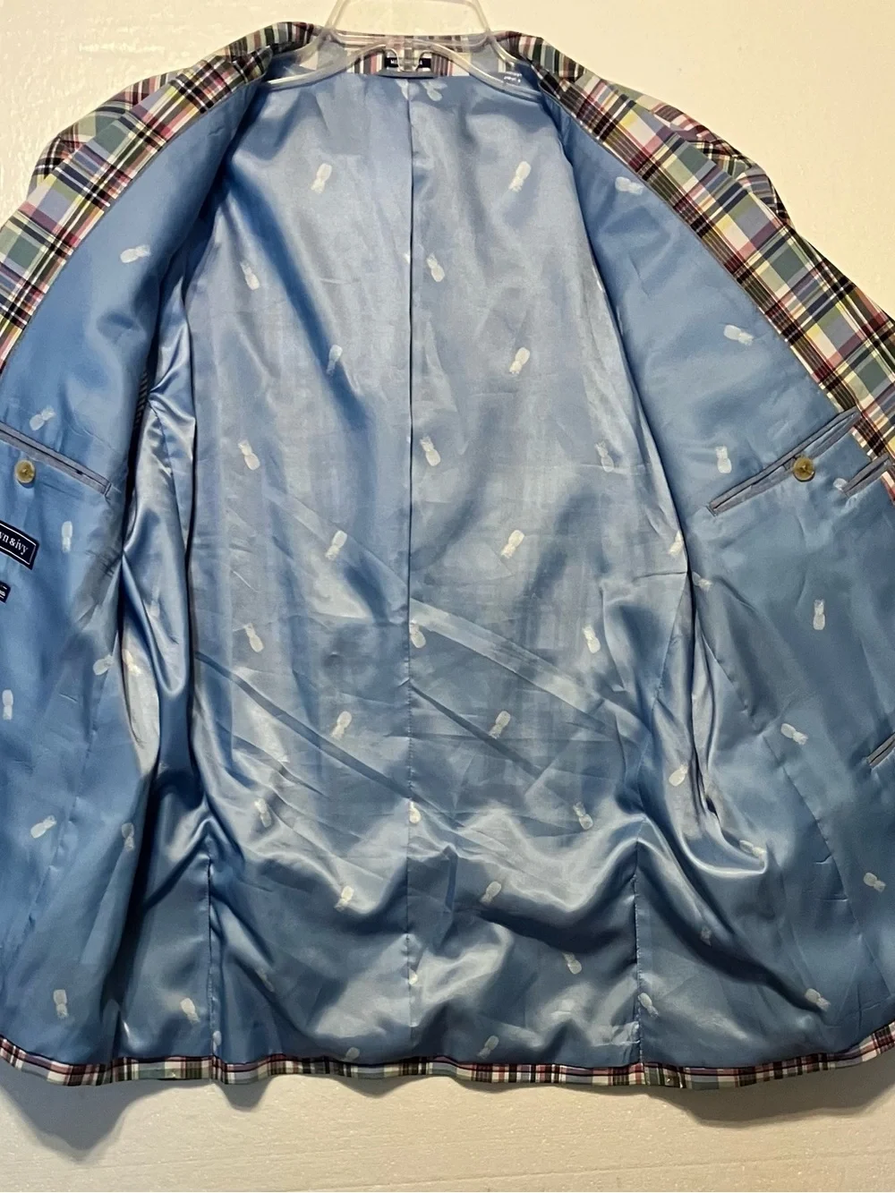 crown & ivy 46S Multicolor Plaid Blazer in Blue, Green, Red